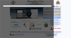 Desktop Screenshot of bangaloreone.gov.in