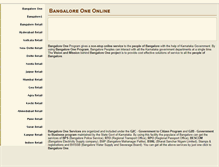 Tablet Screenshot of bangaloreone.com